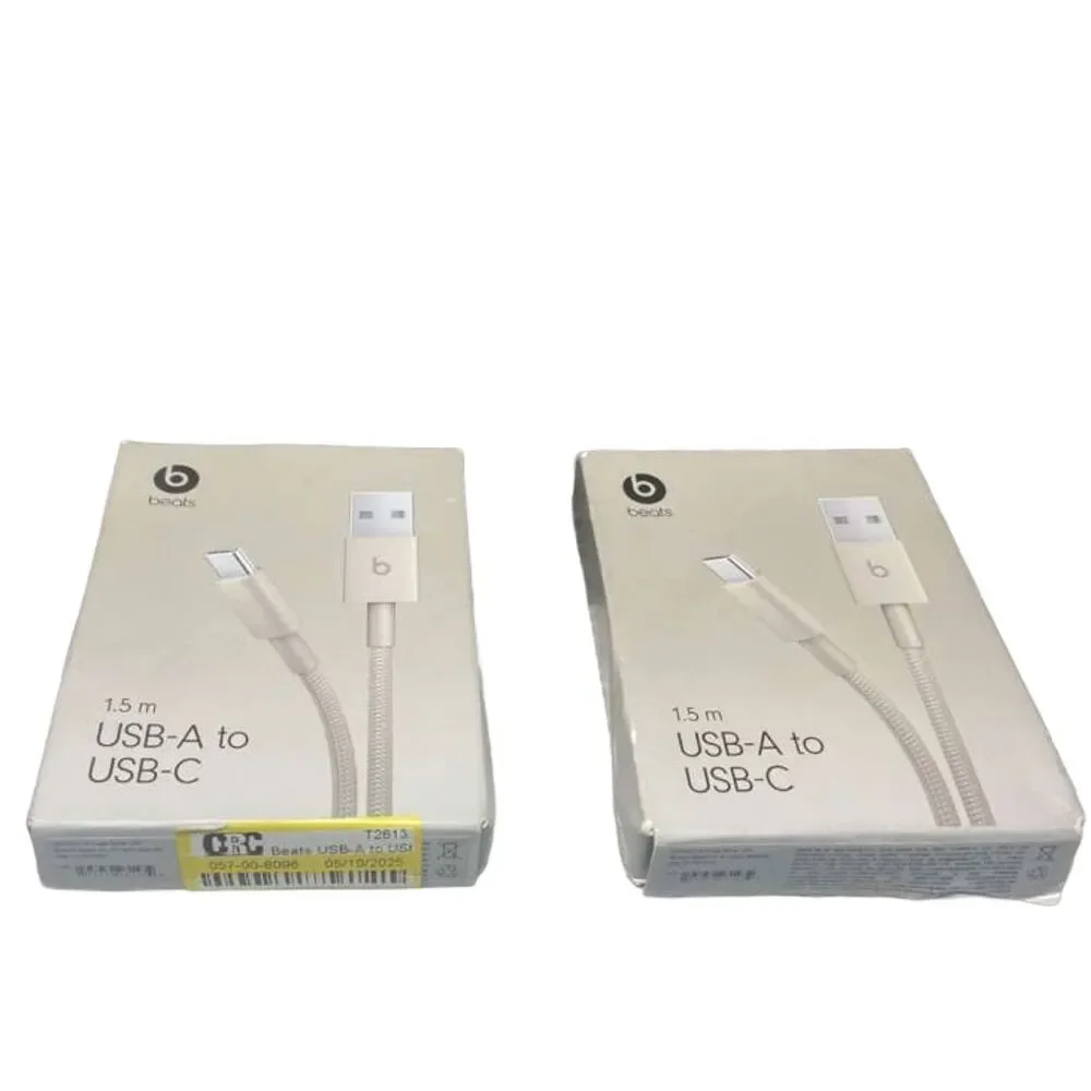 Genuine Beats USB‑C to USB‑A Woven Cable 1.5m – Surge Stone - Lot of 2- Box Wear